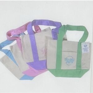 New Trader Joe’s viral tik tok mini pastel totes Colorful Tote Bag Set of 4!!